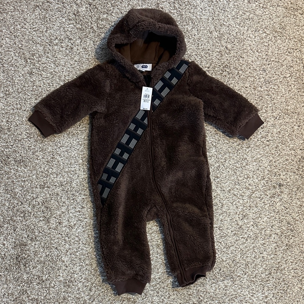 Star Wars Chewbacca Brown Fleece One Piece